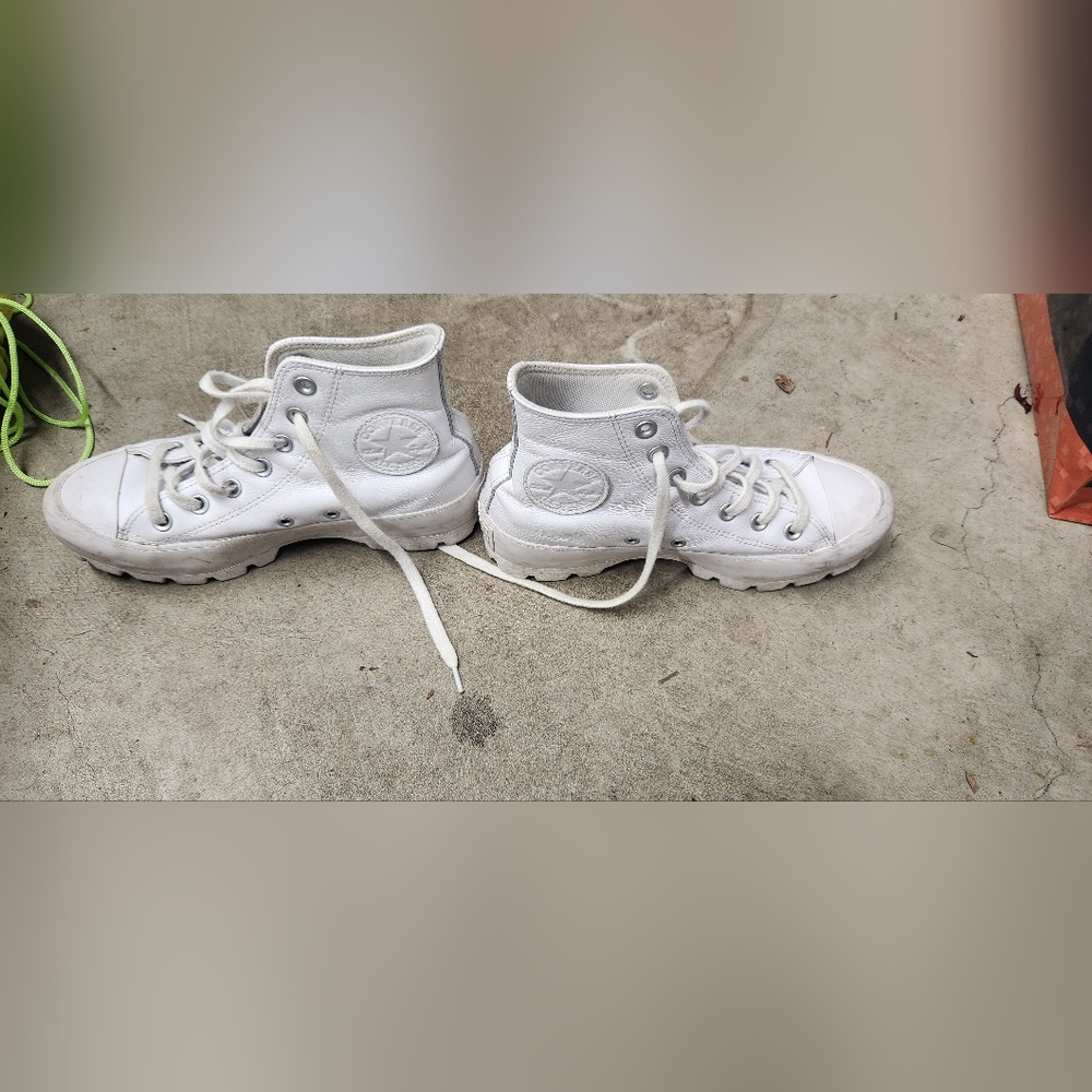Converse White High-Top Sneakers
